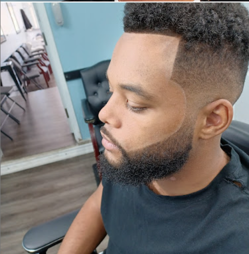 Fresh fade haircut by Maurice Tha Barber in Brampton